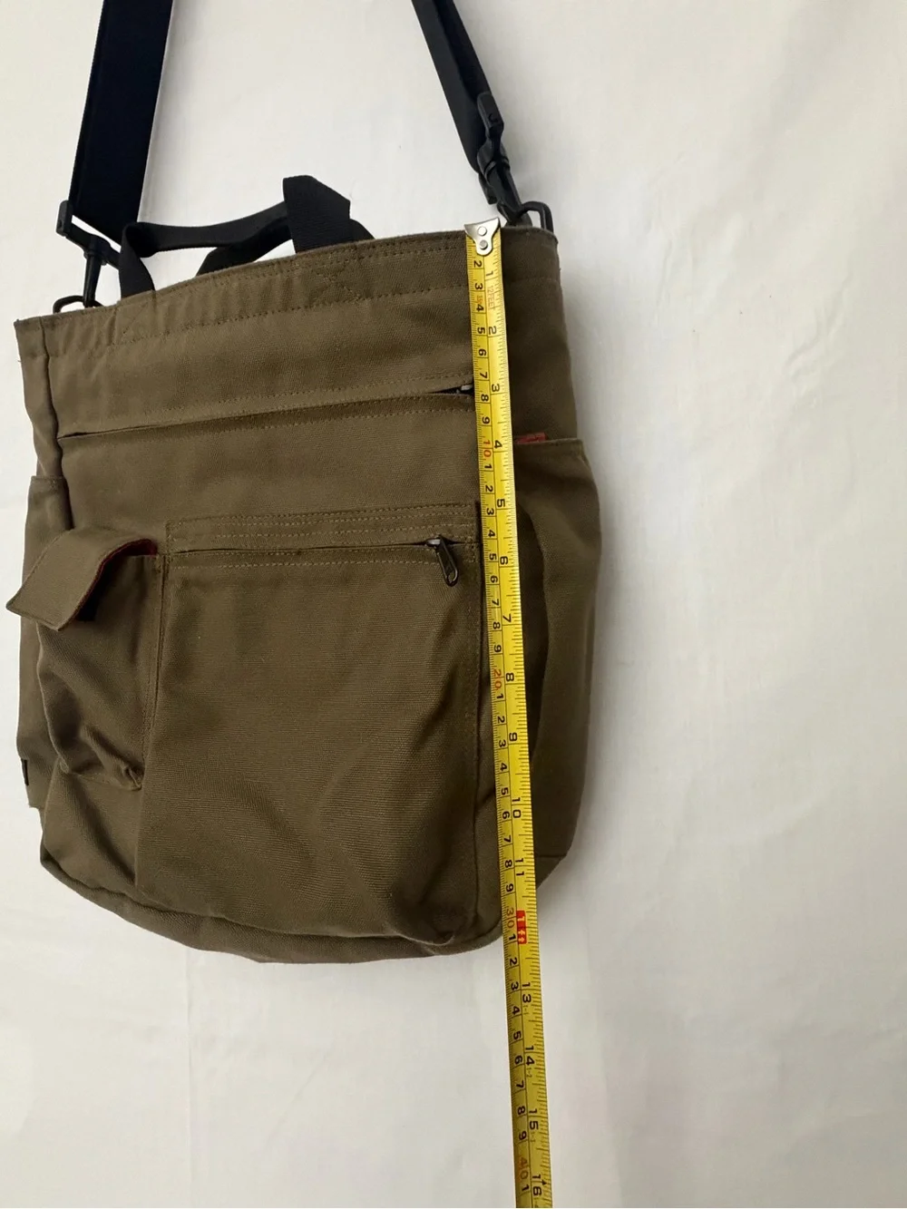 Wise-Walker Nomadic Olive Canvas Tote Shoulder Bag Unisex (F273)
